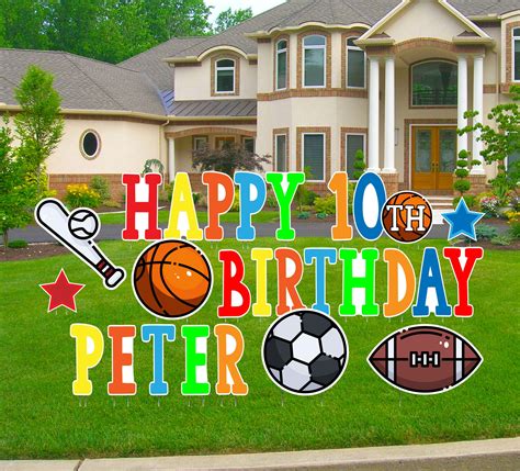 Happy Birthday Lawn Signs Yard Signs Outdoor Lawn | Etsy