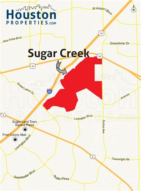 Local Area Map | Sugar Land Regional Airport - Sugar Land Texas Map - Printable Maps