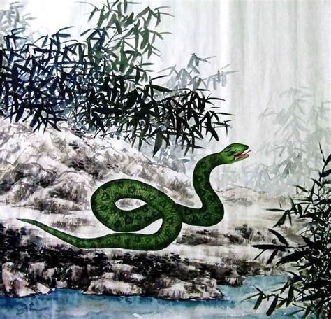 Chinese Snake Painting 0 4449032, 69cm x 69cm(27〃 x 27〃)