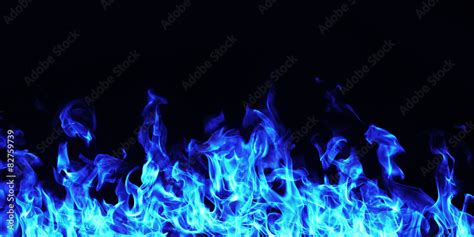 burning fire flame on black background Stock Photo | Adobe Stock