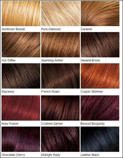 My fav is copper shimmer | Hair color chart, Loreal hair, Red hair ...