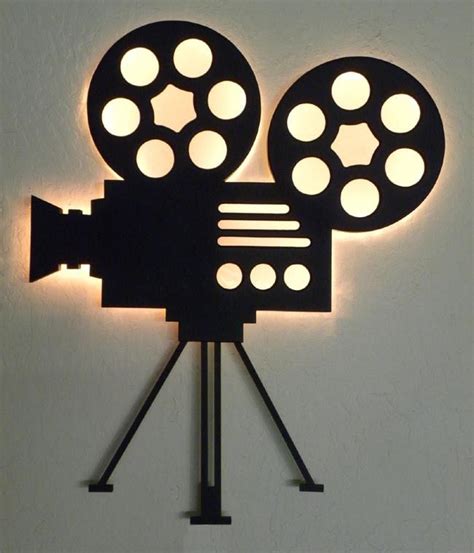 Authentic Film Reel Movie Camera Wall Decor - Home Theater Mart ...