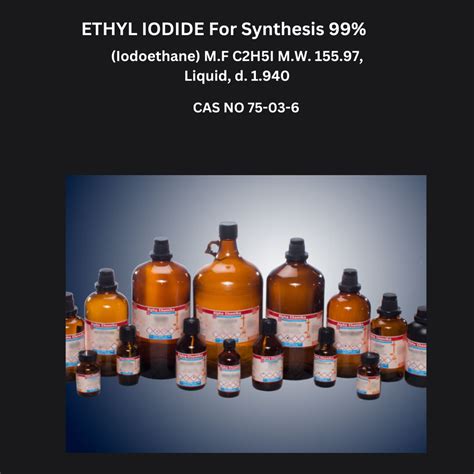 Liquid ETHYL IODIDE For Synthesis 99%, For Laboratory at Rs 9498/500 ml in Mumbai