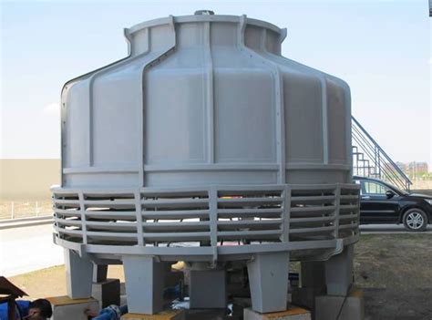 FRP Round-type Cooling Tower | Cooling tower, Tower, Manufacturing