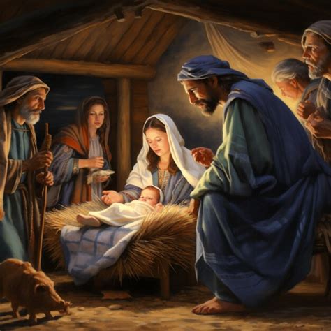 Premium AI Image | the nativity scene contains the scene of jesus