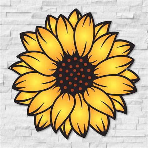 Sunflower Metal Wall Art | Colorful Garden Decor | Made In The USA | K ...