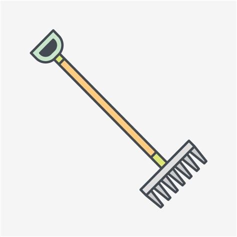 Rakes Clipart Hd PNG, Vector Rake Icon, Garden, Rake, Gardening PNG Image For Free Download ...