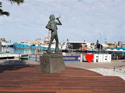 Bon Scott Statue - Fremantle Fishing Boat Harbour