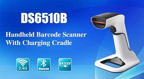 Handheld 2d Cmos Wireless Bluetooth Barcode Scanner Fast Identification Scanner With Charging ...