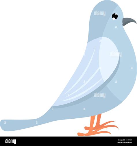 Sad bird, illustration, vector on white background Stock Vector Image ...