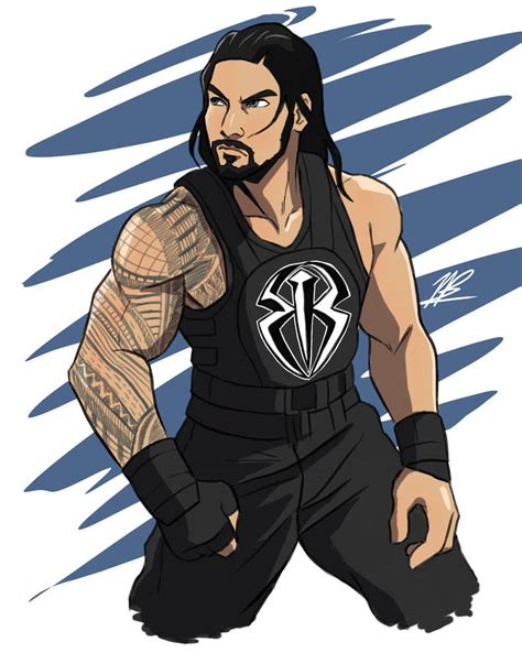 Roman Reigns Cartoon Drawing at PaintingValley.com | Explore collection ...