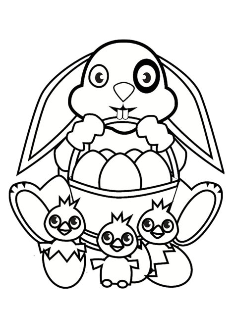 Coloriage Lapin de Pâques : 20 coloriages à imprimer gratuitement