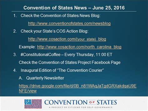 Convention of States and the Texas Plan 06/25 by Paul Hodson | US Government