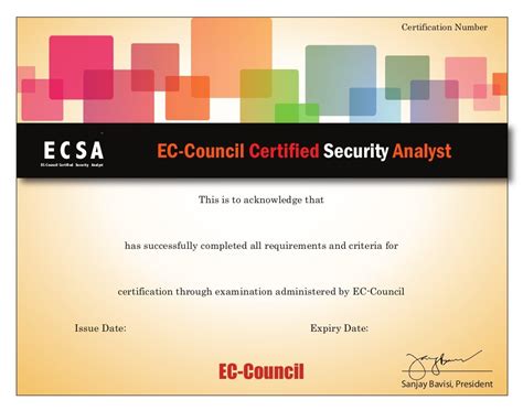 ECC-Certificate ECSA