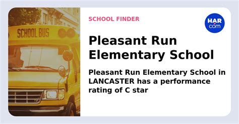 Pleasant Run Elementary School - HAR.com