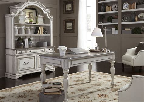 Magnolia Manor Antique White Home Office Set from Liberty | Coleman ...