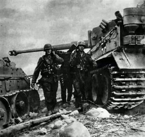 Tiger using a knocked out T34 as cover while looking for enemys. : r/DestroyedTanks