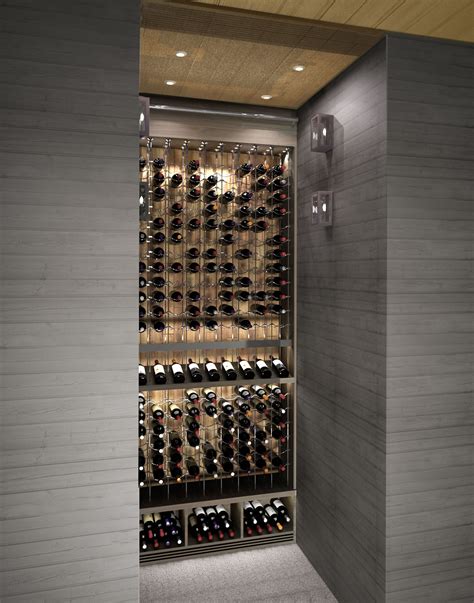 Small space, huge impact! This custom wine cellar by Papro Consulting ...