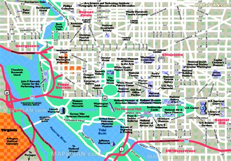 Washington Dc Mapvandam | Washington Dc Mallsmart Map | City within Washington Dc City Map ...