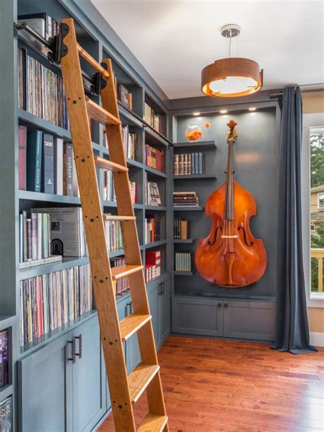 Beautiful Blue Home Library Nook Was Once a Disused Corner | Harmony Weihs | HGTV