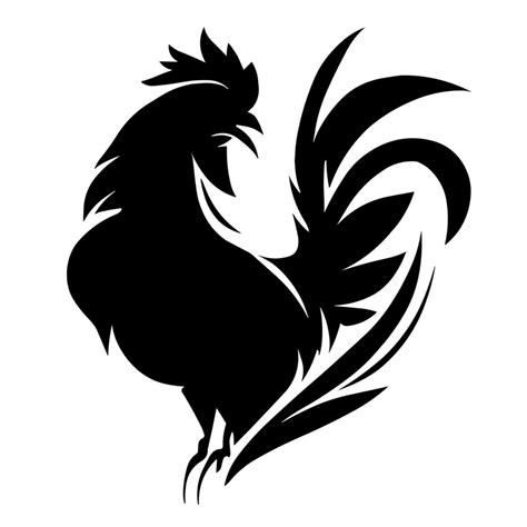 rooster silhouette logo 21382905 Vector Art at Vecteezy