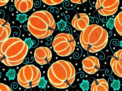 Pumpkin Fabric Harvest Pumpkins Fall Fabric Halloween | Etsy