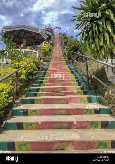 Chocolate hills steps, Bohol Stock Photo - Alamy