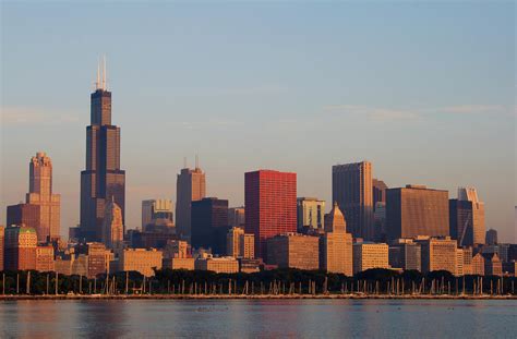 Chicago Skyline Seen From Lake Michigan by Wsfurlan