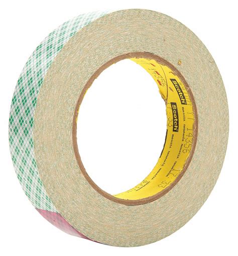 3M Paper Double Sided Masking Tape, Rubber Adhesive, 5 mil Thick, 25 mm ...