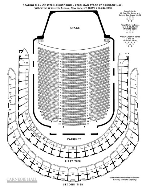 Isaac Stern-Carnegie Hall seating chart | New York City & The Arts ...