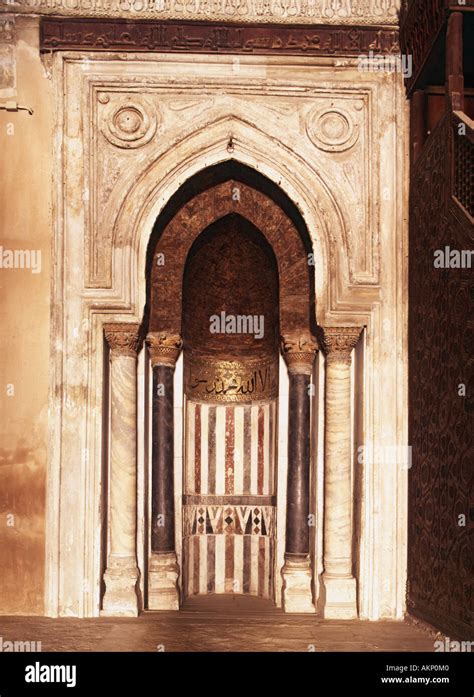 main mihrab, Mosque of Ibn Tulun, Cairo, Egypt Stock Photo - Alamy