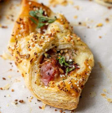 Ham & Cheese Puff Pastry - Kitchen-by-the-Sea