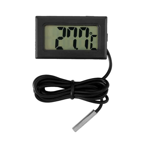 LCD Digital Thermometer Car Thermometer with Waterproof Probe Sensor 50 ...