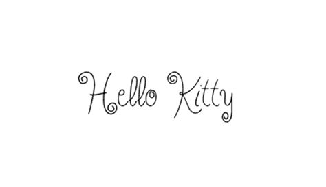 Hello Kitty Font - Cliparts.co