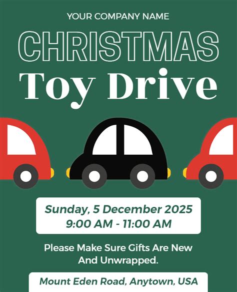 Creative Toy Drive Flyer Ideas and Examples