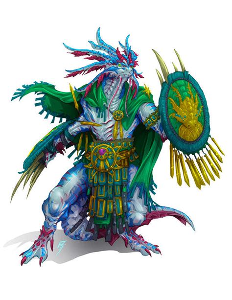 Character Art - Lizardfolk Shaman - RPG Stock Art - John Latta Art | DriveThruRPG.com