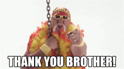 Thank You Brother GIF - Hulk Hogan Thank You Brother Thank You ...