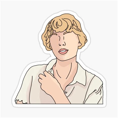 "Taylor Swift Folklore Silhouette Sticker " Sticker for Sale by elsstickershop | Redbubble