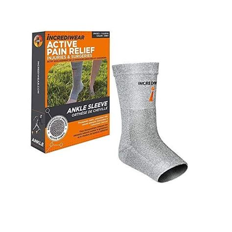 Incrediwear Ankle Sleeve for Women & Men Grey, Small/Medium | Pete Organics