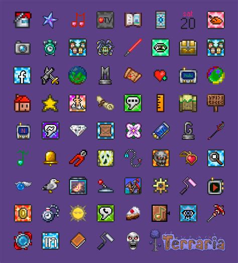 Terraria App Icons iOS 14 & Android - Terraria Cell Phone Icons - Free 🌳💀