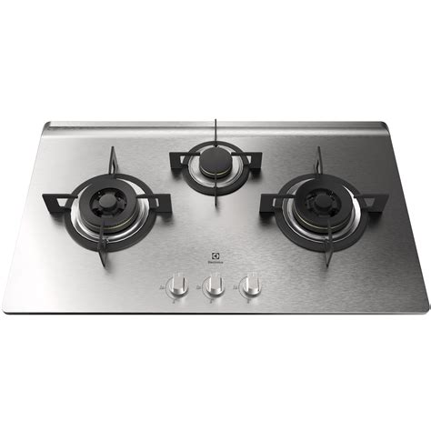 86cm stainless steel 3-burner gas hob - EHG933SA | Electrolux Malaysia