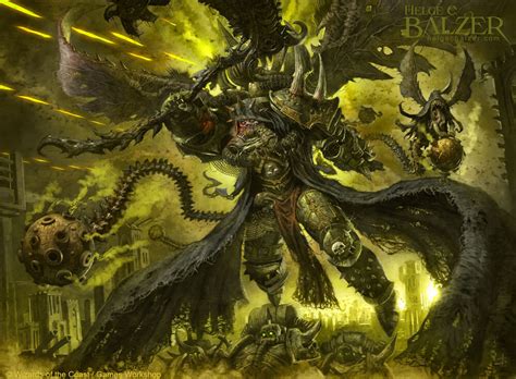 Mortarion, Daemon Primarch MtG Art from Warhammer 40000 Set by Helge C ...