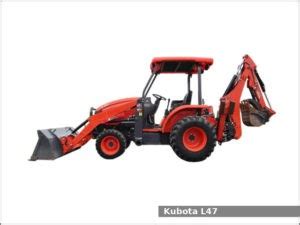 Kubota L47 backhoe loader tractor: review and specs - Tractor Specs