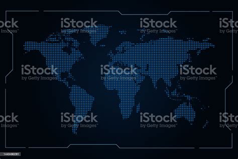 Global Network Connection Map Social Network Concept Business Internet3d World Map Work From ...