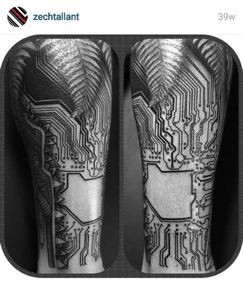 Circuit Board Sleeve Tattoo