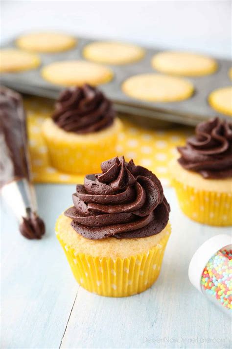 Pretty Yellow Cupcakes