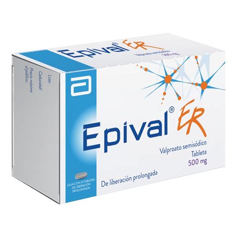 Epival ER 500 mg | 30 Tabletas | Abbott México