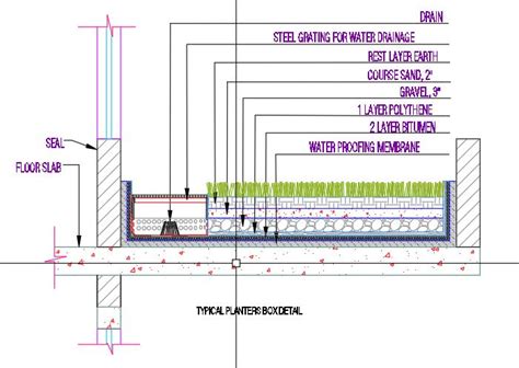 Planter Box Section Detail Dwg - Image to u