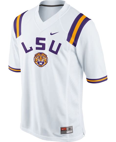 Nike Men's Lsu Tigers Fashion Football Jersey in White for Men | Lyst