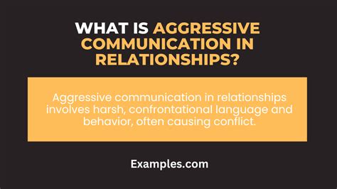 Aggressive Communication in Relationships: Examples, PDF